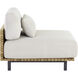 Geneve Palazzo Cream Outdoor Modular Armless Chair